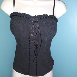Corset top black M